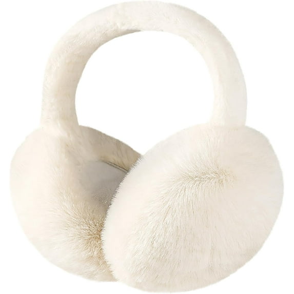 Ear Muffs for Winter Women, Faux Fur Warm Earmuffs Cute Foldable Outdoor Ear Warmers For Women Girls
