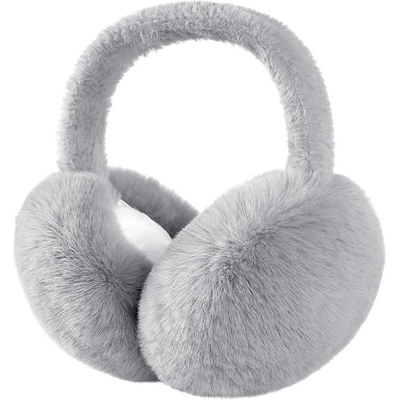 Ear Muffs for Winter Women, Faux Fur Warm Earmuffs Cute Foldable Outdoor Ear Warmers For Women Girls