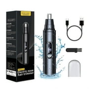 Ear & Nose Hair Trimmer for Men Women: Professional Painless Ear Eyebrow & Facial Hair Trimmer Clipper with Powerful Motor and Dual-Edge Blades, Wet/Dry