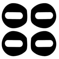 Ear Pads for AirPods Headphones Secure Ear Pad Covers | Case Fit Sport Exercise Accessories for AirPods 1 & 2 or EarPods Earphones Earbuds. Black, 2 Pair