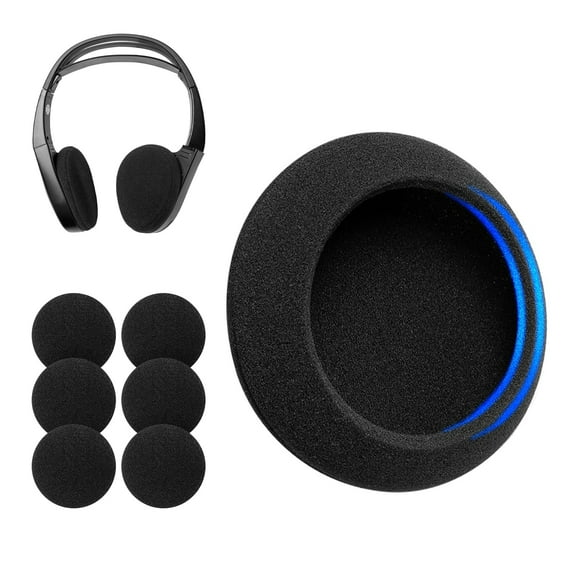 Ear Pads Compatible with BMW Infrared Headphone, Buick Enclave, Ford Taurus, Subaru Tribeca, Volvo XC70 XC90, Cadillac Escalade Teardrop IR Headphone for Car DVD Headset Foam Cushion 3 Pairs