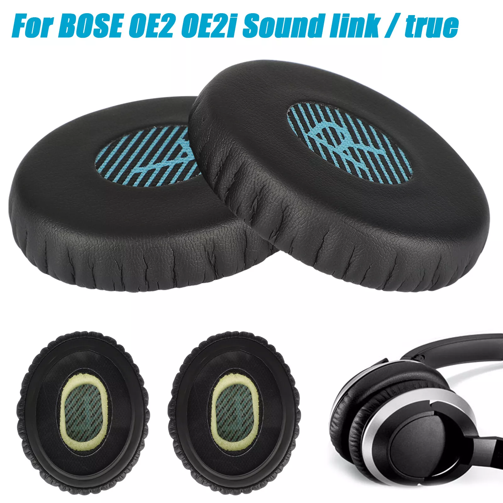 1par Almohadillas Repuesto Para Bose Soundlink Oe2/oe2i | Meses Sin Inter&eacute;s
