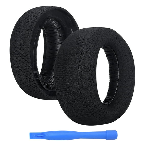 MMOBIEL Ear Pads for Sony PS5 Pulse 3D Wireless Headset Mesh Black