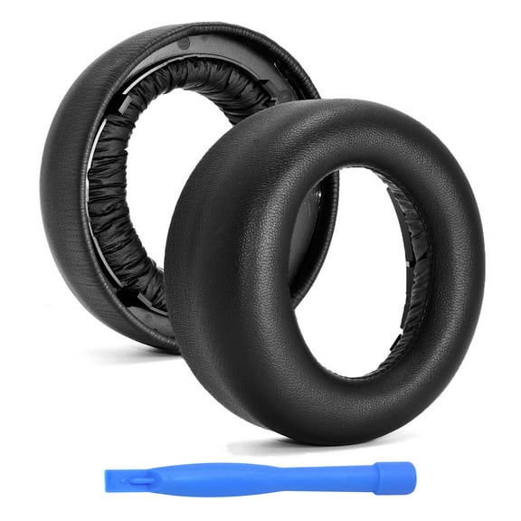 MMOBIEL Ear Pads for Sony PS5 Pulse 3D Wireless Headset PU Black