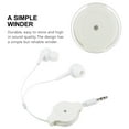 thumbnail image 1 of Ear Phones Wired Retractable Earphone Over-ear Headphones Storage Surround Buds Earphones Telescopic, 1 of 6