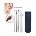 thumbnail image 1 of Ear Pick Cleaning Tool Set 6-Piece, Blue, 1 Setinnovative Spring Earwax Cleaner Tool Set Earwax Removal Kit, Ear Wax Removal 6-In-1 Ear Pick Tools Reusable Ear Cleaner, Easter Moth Makeup Organizers, 1 of 9