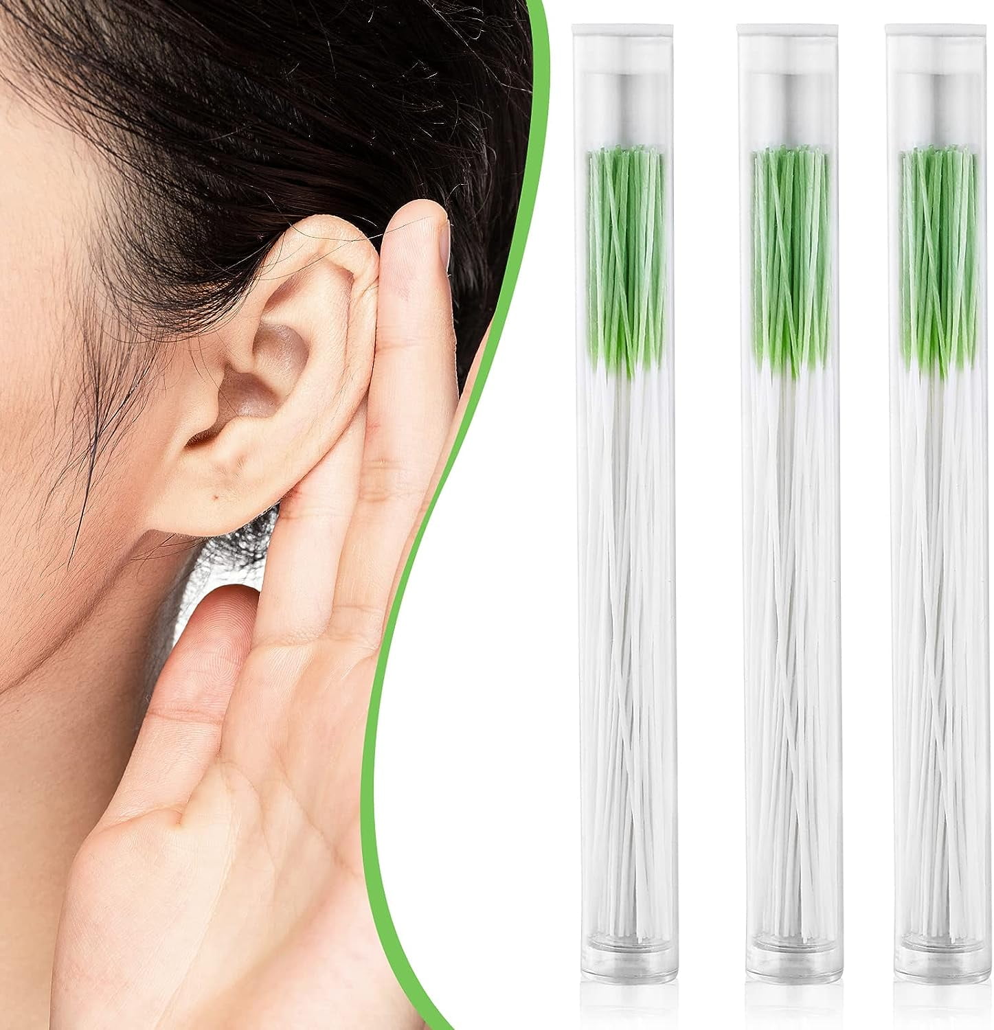 Travelwant 20ml/Set Ear Hole Floss Earrings Hole Cleaner Disposable Piercing Aftercare Cleaner Earrings Piercing Cleaning Line Ear Piercing Care