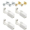 thumbnail image 1 of Ear Piercing Kit, 4 Pack Self Ear Piercing Gun, Disposable Self Body Piercing Kit with Earring Studs Ear Piercing Needle Kit for Salon Home (White-Gold), 1 of 5