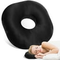 thumbnail image 1 of Ear Piercing Pillow Comfortable Round Donut Shape Pillow with Ear Hole and Detachable Pillowcase Soft Filling for Side Sleepers, 1 of 11