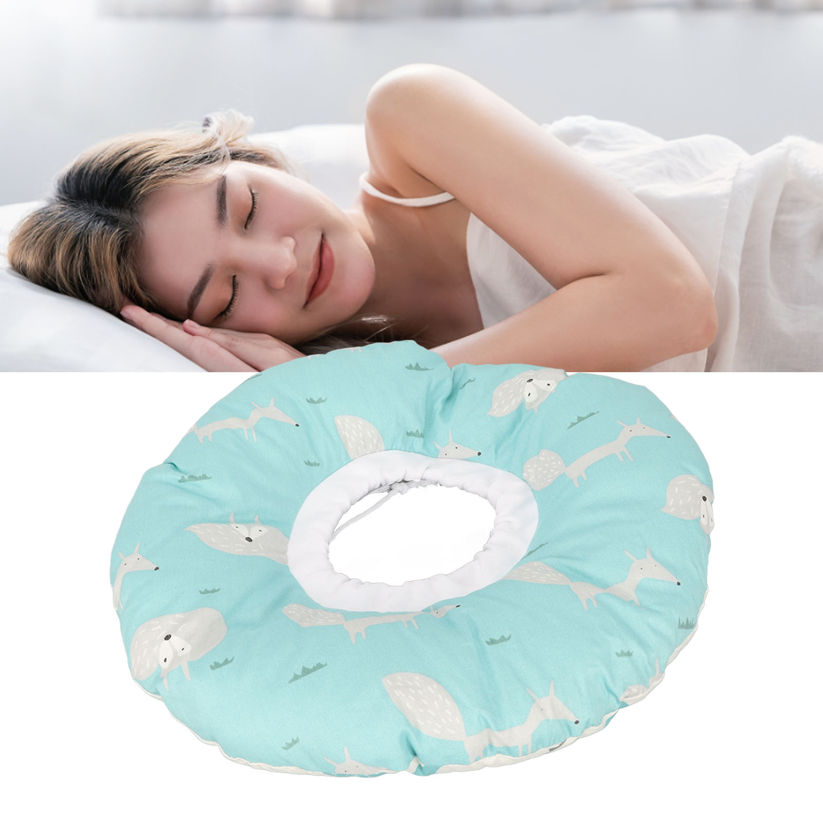 Ear Piercing Pillow for Side Sleepers, Pillow with Ear Hole, Ear Hole Pillow, Ear Guard Pillow