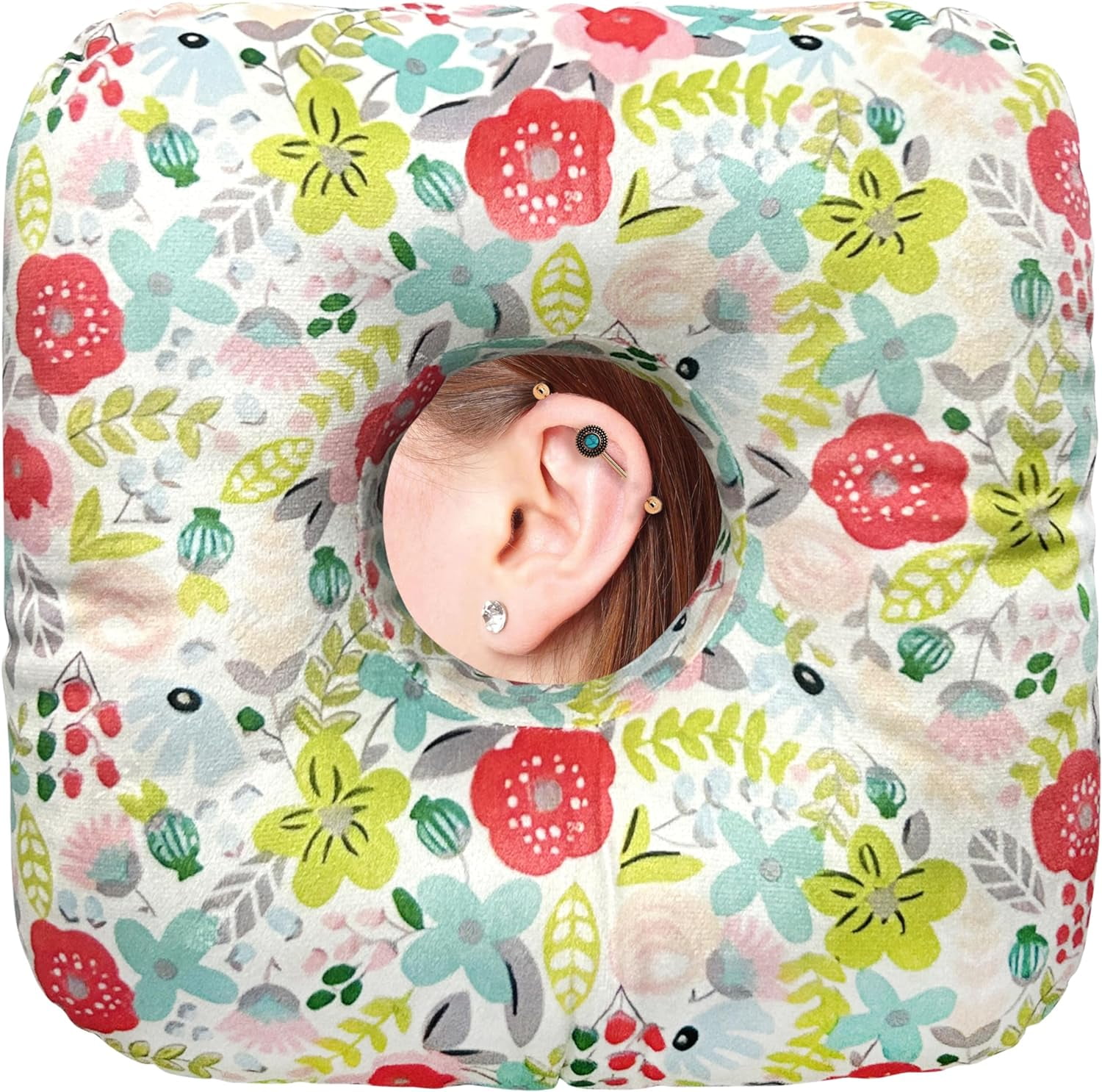 Ear Piercing Pillow for Side Sleepers Pillows with Holes for Ear Pain