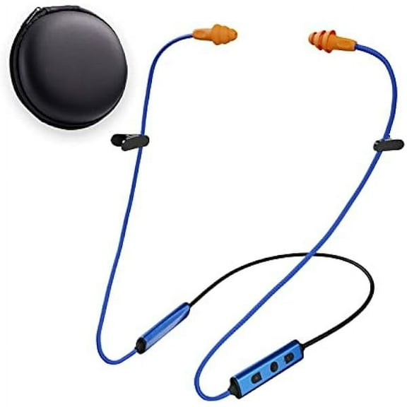 Ear Plugs Bluetooth Headphones for Work, Neckband Wireless Earbuds with 20 Hour Battery, Noise Reduction Isolating in-Ear Earplug Earphones with Mic and Controls, for Industrial Safety Construction
