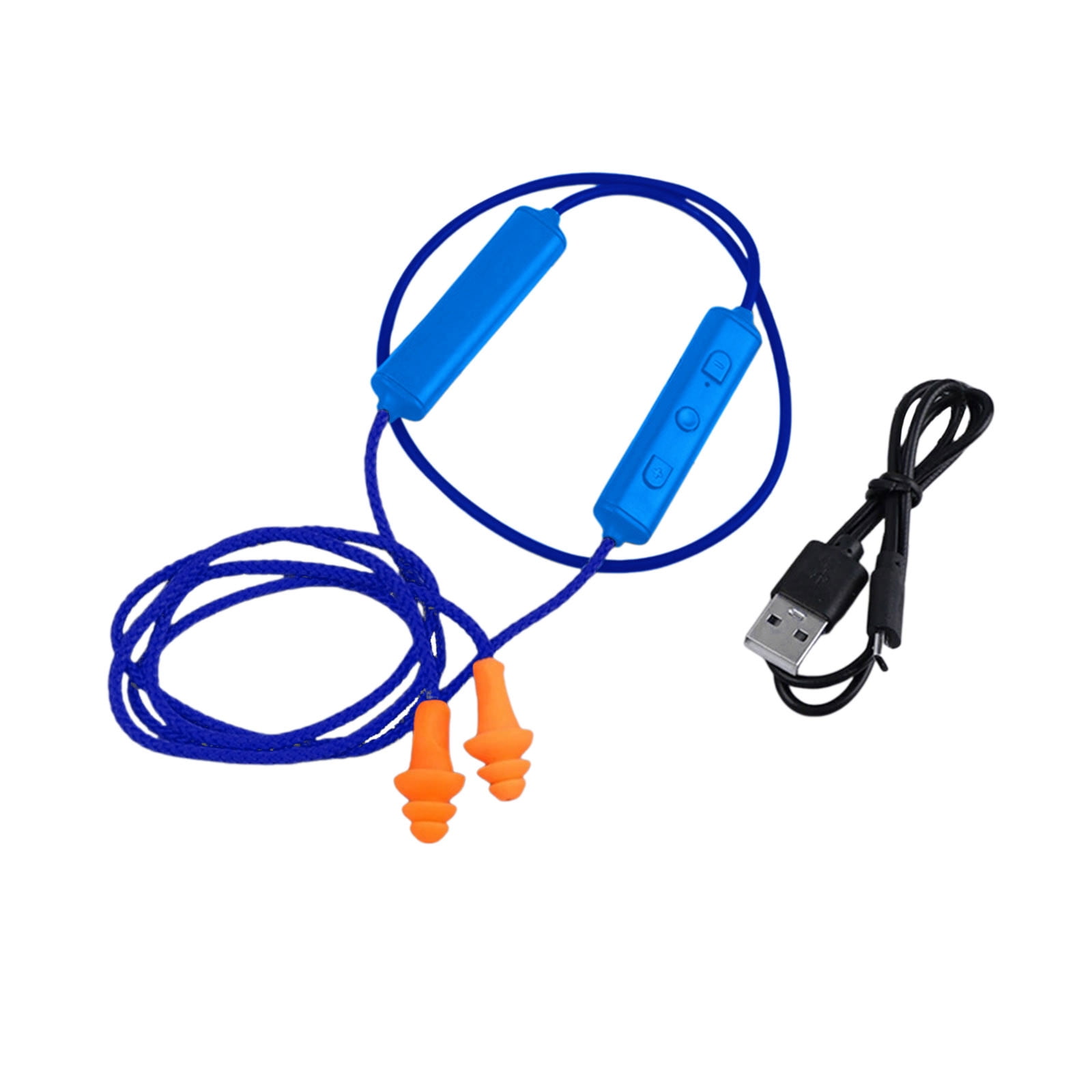 Ear Plugs Bluetooth Headphones for Work, Neckband Wireless Earbuds