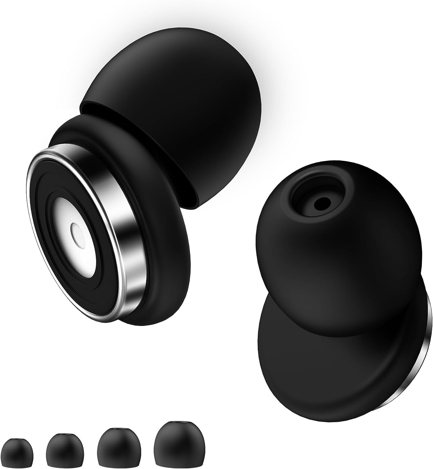 Fita+ Ear Plugs For Sleeping Noise Reduction - Up To 33dB, 4 Pairs XS/S/M/L Super Soft Reusable Silicone