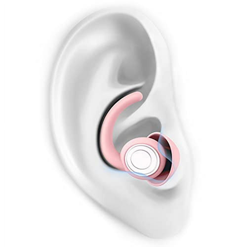 Ear Plugs Noise Cancelling Silicone Ear Plugs for Sleeping 2pair Earplugs Sound Blocking Sleeping Reusable Noise Reduction Earplugs for Sleeping Snoring Work Concerts Studying and Travel Pink Walmart....