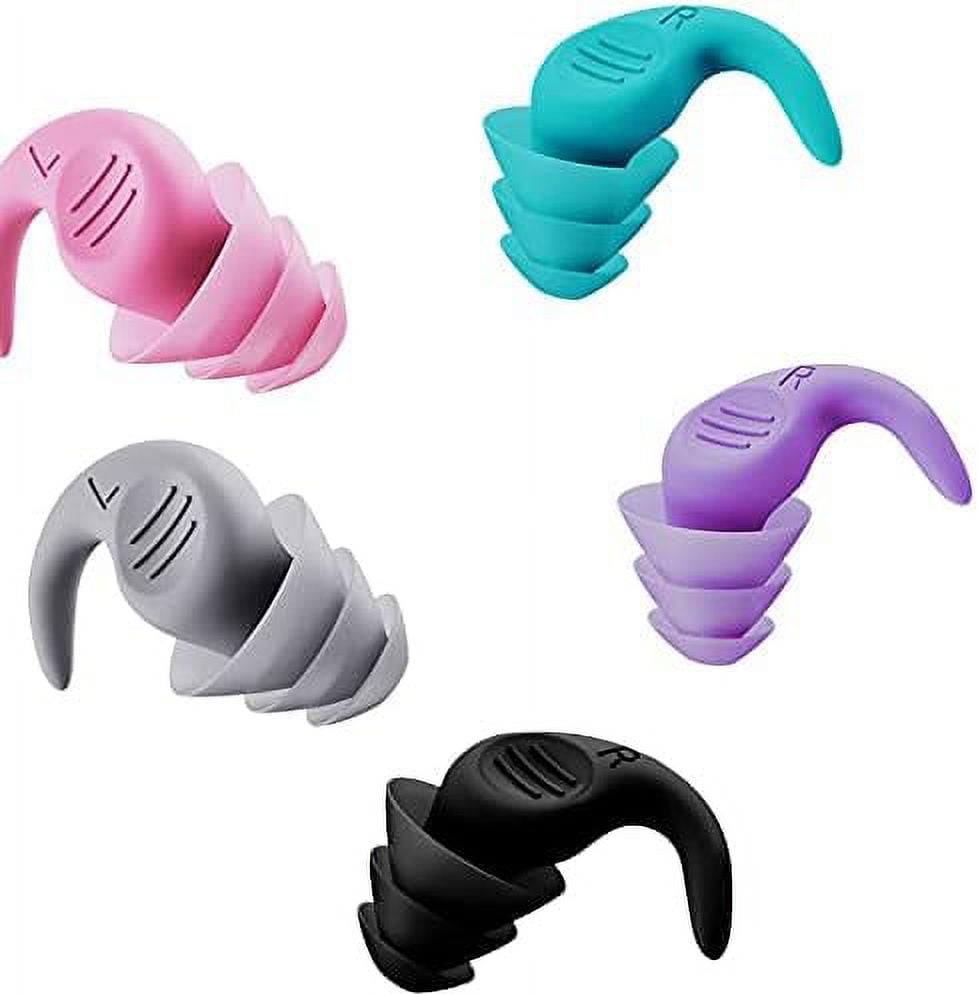 Ear Plugs for Sleeping Noise Cancelling,5 Pairs Comfortable Silicone Sound Blocking Earplugs