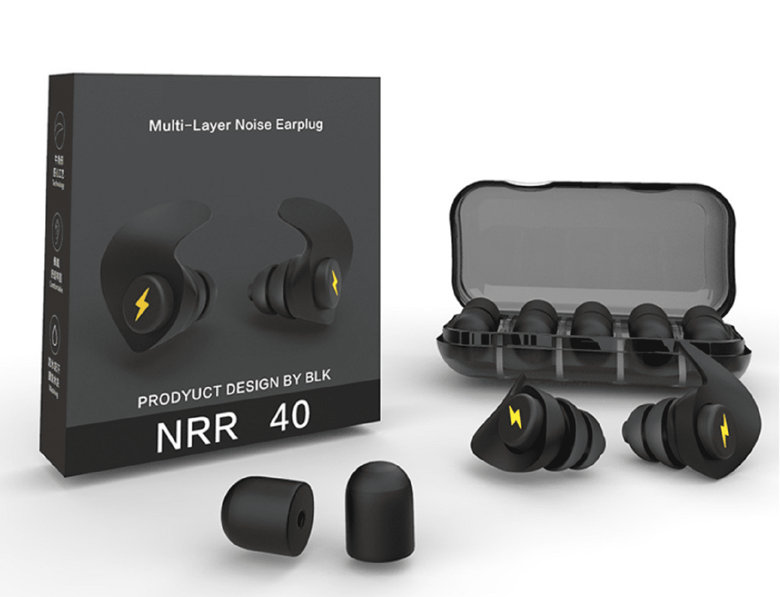 Ear Plugs for Sleeping Noise Cancelling,6 Pairs Silicone Sound Blocking