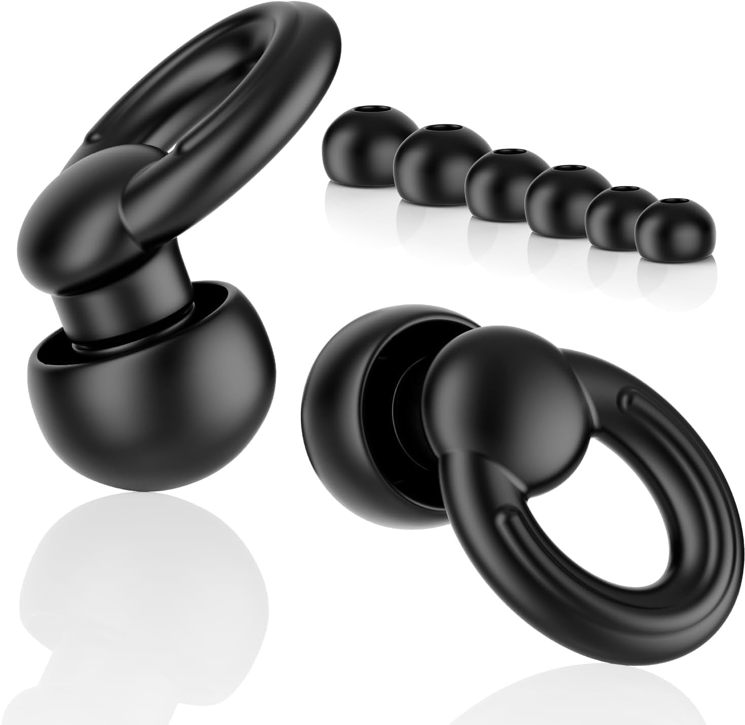 Ear Plugs for Sleeping Noise Cancelling Reusable Earplugs 6 Pieces with