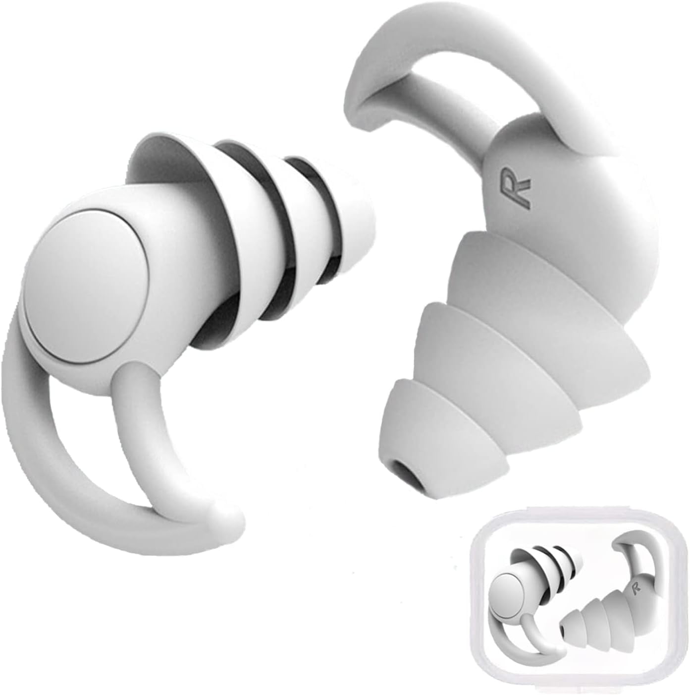 Ear Plugs for Sleeping Noise Cancelling Super Soft Silicone Earplugs for Noise Reduction Washable Reusable Hearing Protection for Work Travel Concert Sleep Snoring Swimming Walmart