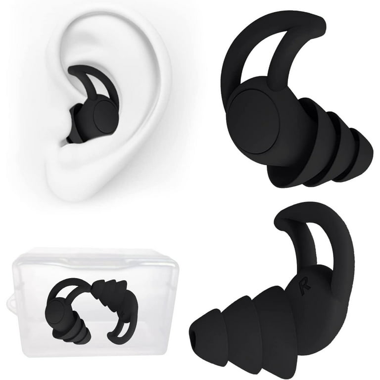 Ear Plugs for Sleeping Noise Cancelling, eapsneg Ear Plugs for Noise  Reduction, Washable Hearing Protection for Work, Travel, Concert, Swimming,  Sleep