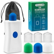 Ear Pressure Relief Device by Tilcare - Equalizing Ear Popping for Flying, Swimming, Diving, Cold and Allergy Discomfort - with 3 Tips and Portable Protective Pouch