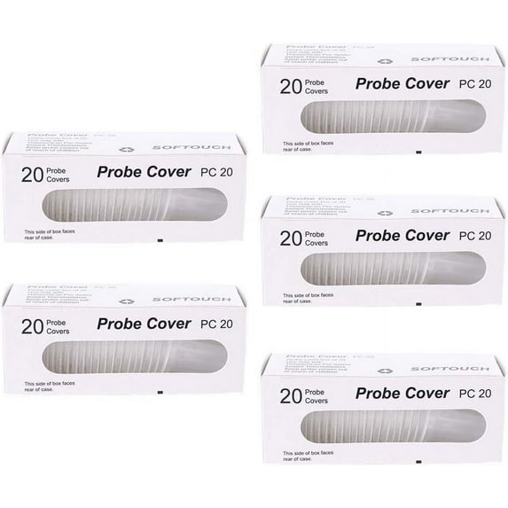 Ear Probe Covers under $5! CQCYD Ear Thermometer Probe Covers, 20PC Refill Lens Filters for Digital Thermometers, Hygienic Ear Tips Replacement for Braun and Other Brands