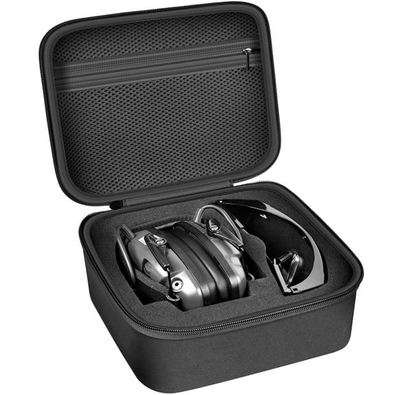 Ear Protection Case for Howard Leight，Padded Hearing Protection Case, Safety Eyewear Glasses Storage Holder -Box Only
