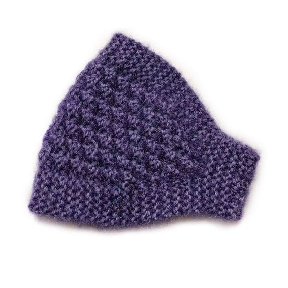 Ear Protector Empty Top Hat Ear Warmer Headwear Soft Headband Knitted Hat Autumn Winter Beanie Hat Hair Band Lady Women Girl Cap PURPLE