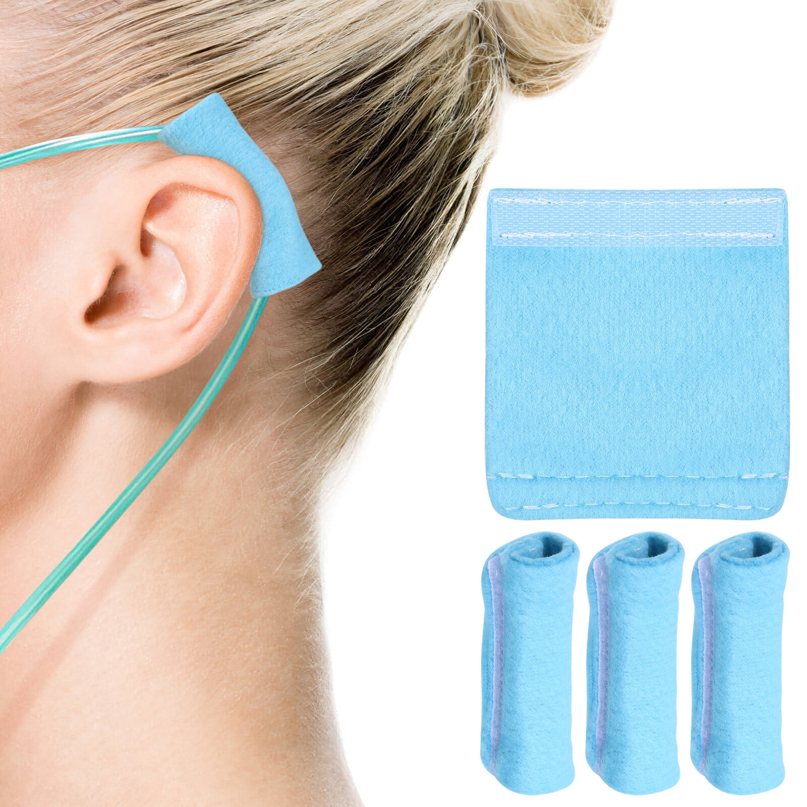 Ear Protectors for Oxygen Tubing,4 Pcs Cannula Ear Cushions Ear