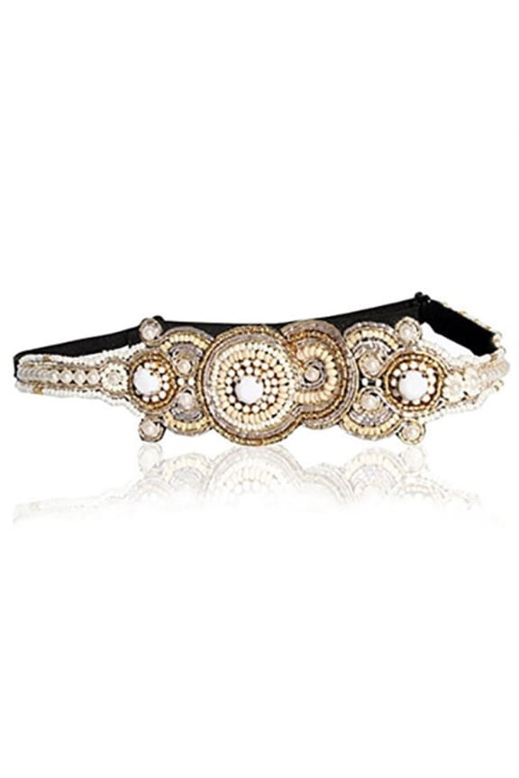 Ear Saver Face Mask Headband Designer with Adjustable Elastic and Felt Backing In Crystal Rhinestones | Save Your ears