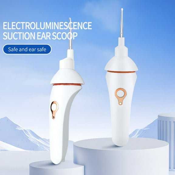 Ear Scoop Vacuum Cleaner Painless Ear Wax Cleaning Device Electric Ear Pick with Lighting Safety Earwax Remover Smart Ear Wax Vacuum Suction for Children Elder Adult