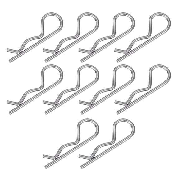 Ear Shaped Spring Cotter Pins Assortment Steel Hairpin Clips Boat Hardware Accessories for Long Service Hitches Pin Secu