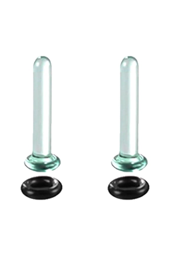 Ear Stretching Set Glass Plugs Gauges with O Rings Single Expander Jewelry for Body Piercing Women and Men