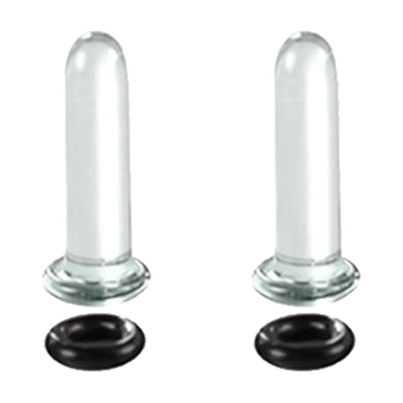 Ear Stretching Set Glass Plugs Gauges with O Rings Single Expander Jewelry for Body Piercing Women and Men