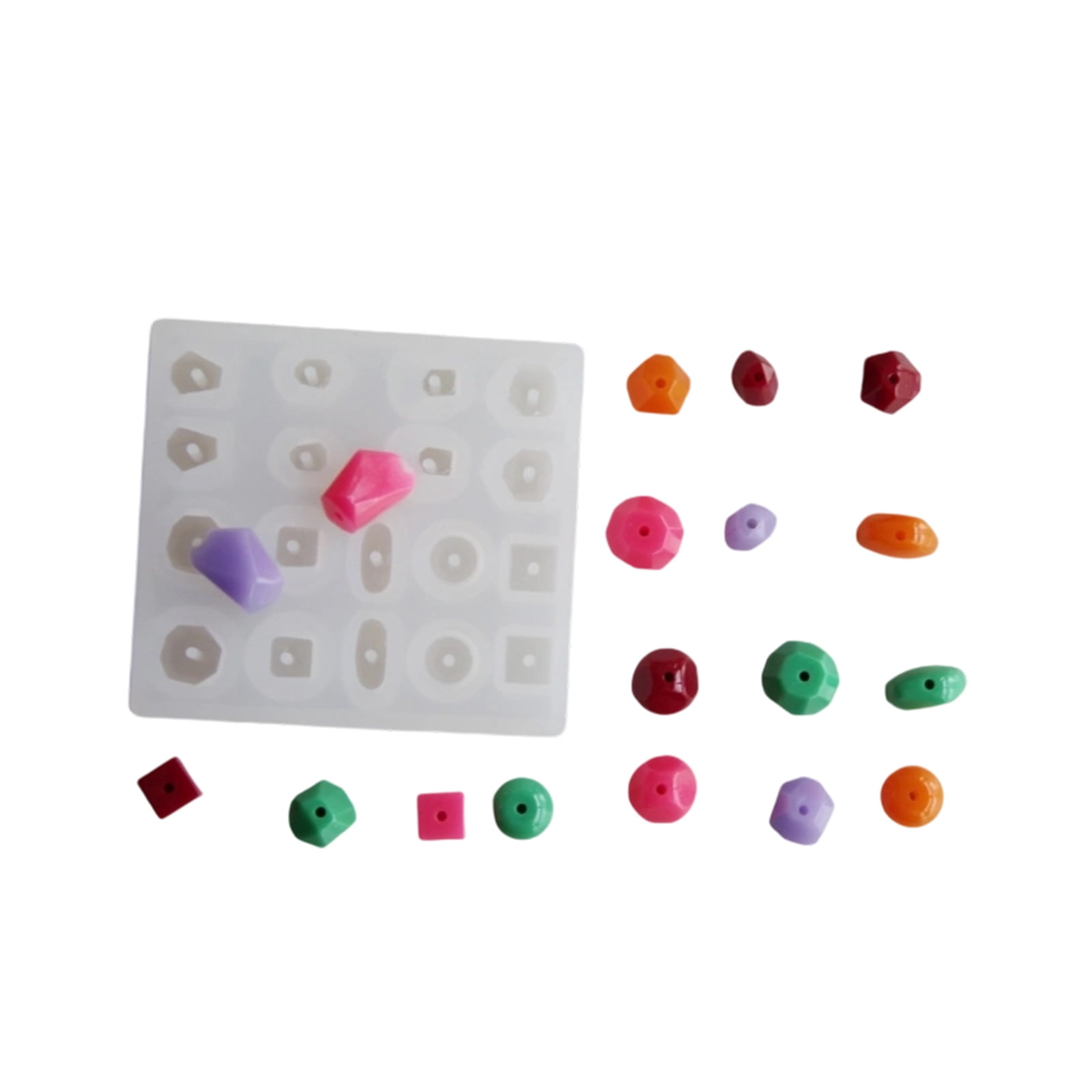 Ear Studs Mold Geometric Shape Beads Small Pendant Silicone Texture ...
