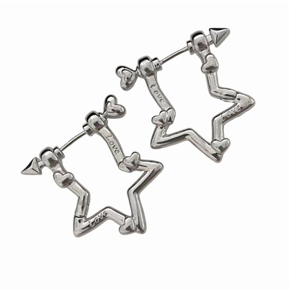 Ear Studs Star Shape Multifuntional Ear Jewelry Party Accessories Alloy Texture