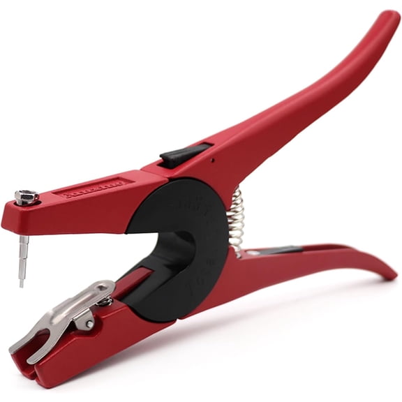 Ear Tag Applicator Pliers for Cows Cattle Goats Sheep Pigs Livestock Animal Marking Tool Red