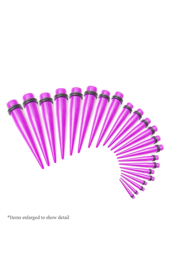 Ear Tapers Stretching Kit Tapers 18pc With O Ring 14g-00g