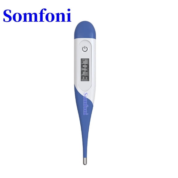 Somfoni Ear Thermometer for Adults and Kids, Digital Accurate Ear and Forehead Thermometer with Fever Alarm, 1 Second Fast Result, FSA HSA Eligible, Easy to use