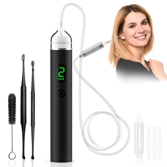 Ear Vacuum Wax Remover, Rechargeable, 3 Levels Strong Suction for Adults and Kids