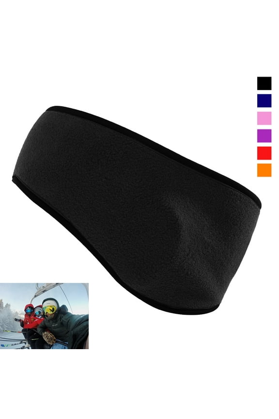 Ear Warmer Head Band Polar Fleece Ski Muffs Unisex Stretch Winter Hat Soft Sport