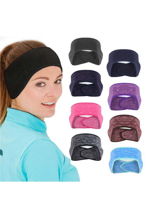Ear Warmer Headband Winter Running Sweatband Stretchy Ear Cover Cold Weather Ear Muffs Sports Earmuff for Women Men Cycling Skiing Jogging