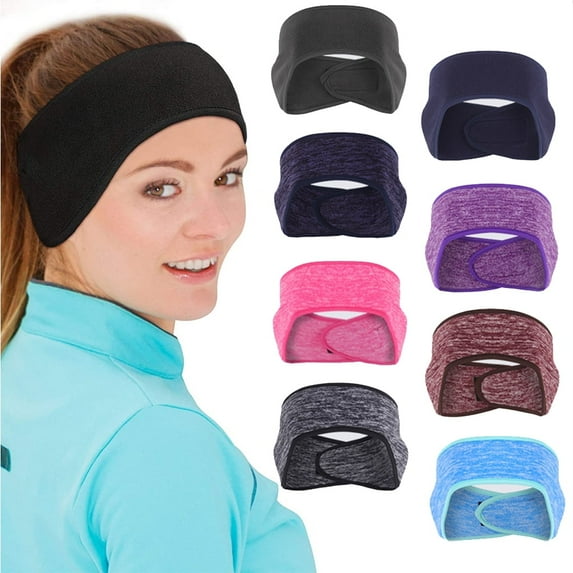 Ear Warmer Headband Winter Running Sweatband Stretchy Ear Cover Cold Weather Ear Muffs Sports Earmuff for Women Men Cycling Skiing Jogging