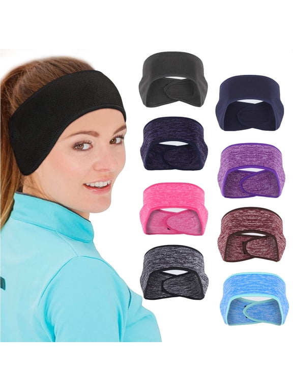 Ear Warmer Headband Winter Running Sweatband Stretchy Ear Cover Cold Weather Ear Muffs Sports Earmuff for Women Men Cycling Skiing Jogging