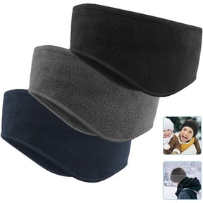 Ear Warmers Headband, 2 Pack/ 3 Pack Fleece Earmuffs Running Headband Winter Ear Covers Moisture Wicking Ski Sport Headband for Men & Women