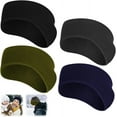 thumbnail image 1 of Ear Warmers Headband, Fleece Earmuffs Running Headband Winter Ear Covers Moisture Wicking Ski Sport Headband for Men Women, 1 of 7