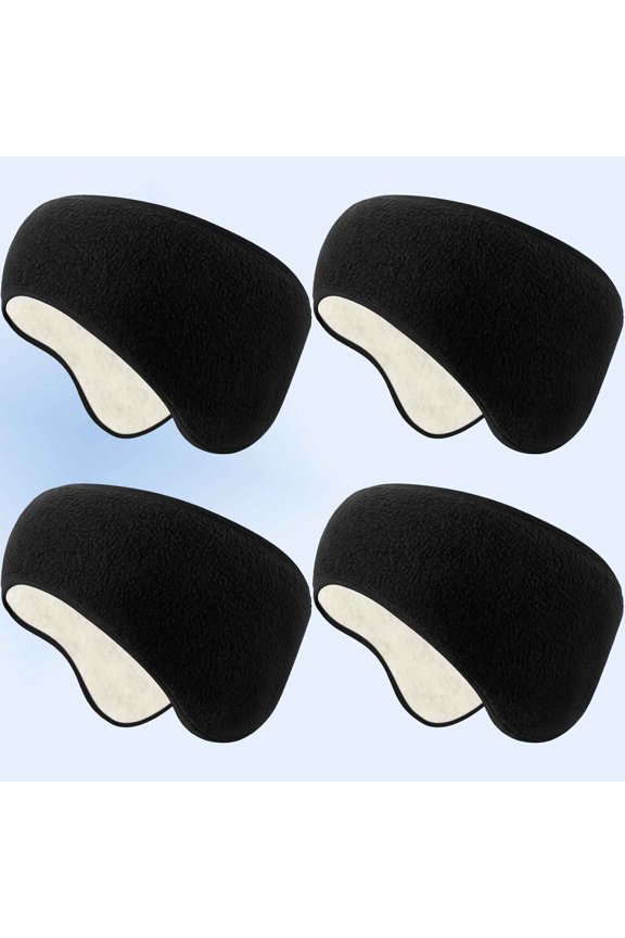 Ear Warmers Headband Winter Fuzzy Double-layer Ear Muffs Running Sport Full Cover for Men Women in Cold Weather for Ski Cycling Workout Earmuffs for Sleeping