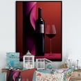 thumbnail image 1 of Designart "Zenith Of Zinfandel" Wine Floater Framed Canvas Prints, 1 of 5