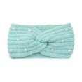 thumbnail image 1 of Ear Warmers Winter Headbands for Women with Pearls, Knit Winter Headbands Wide Cold Weather Headbands for Women Cozy Winter Crochet Head Bands, 1 of 7