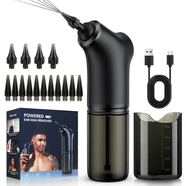Ear Wax Removal, Ear Cleaner, Manual Ear Irrigation Flushing System with 4 Pressure Modes, Safe and Effective Ear Wax Removal Kit for Adults